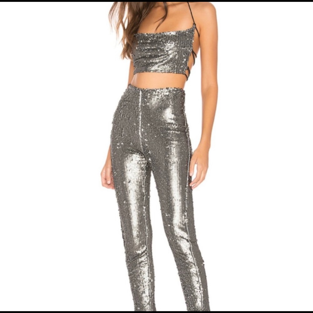 NWT Superdown Revolve Charlie Pant and halter Top Set
